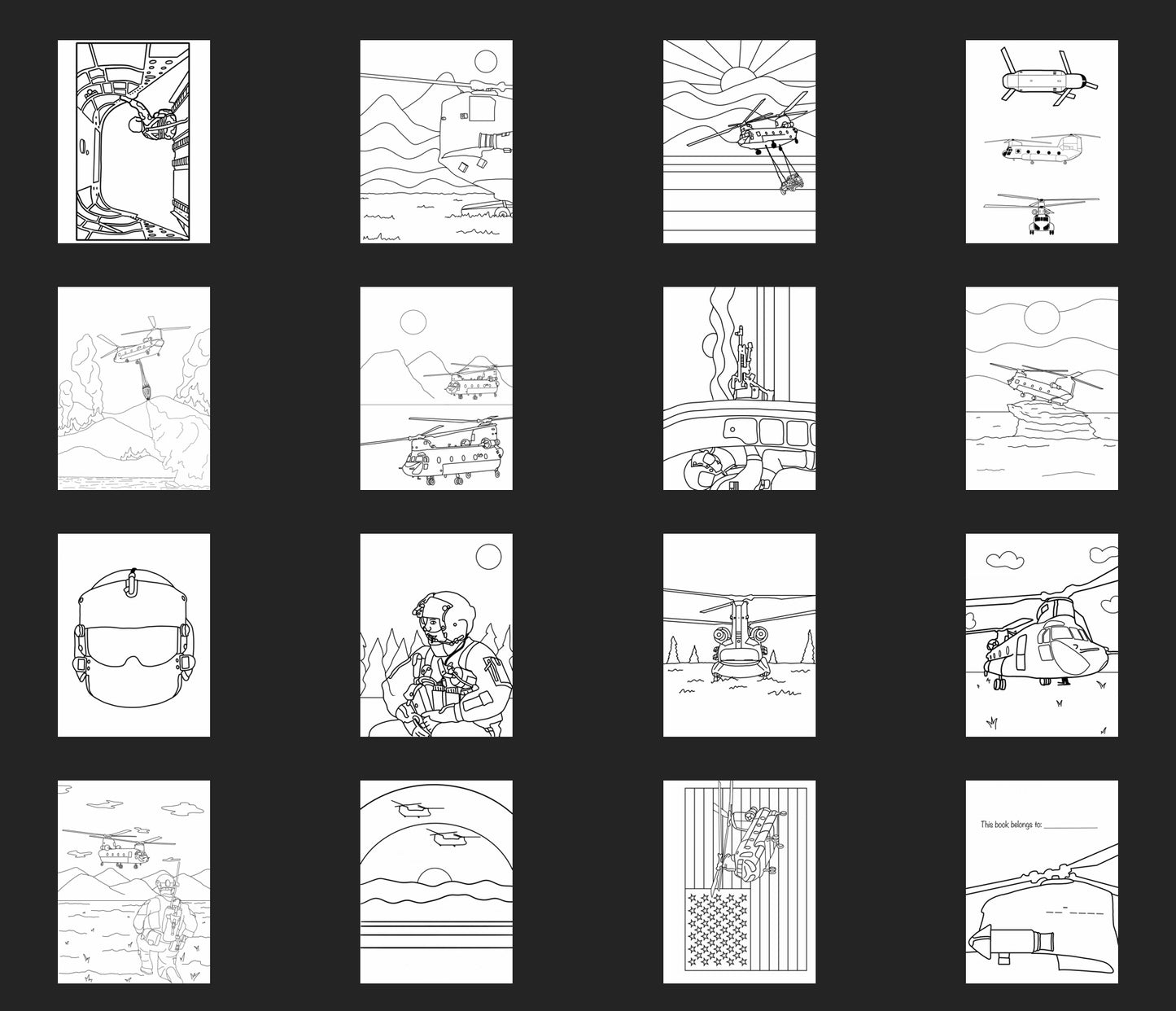 Coloring Book CH-47