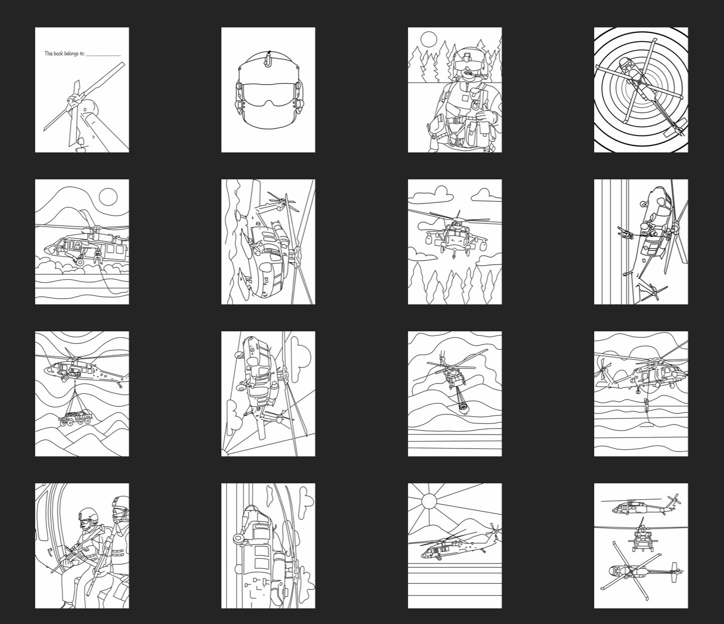 Coloring Book UH-60